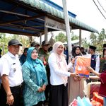 Plh. Bupati Inhil Serahkan Bantuan kepada Korban Kebakaran di Pulau Burung