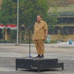 Bupati Inhil Pimpin Apel Gabungan Senin Pagi, Ajak Peserta Doakan Tiga ASN yang Gugur di Jayawijaya