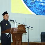 Rapat Paripurna Ke-16 DPRD Kab. Inhil, Bupati H. Herman Sampaikan Rancangan KUA PPAS APBD Kab. Inhil TA. 2027