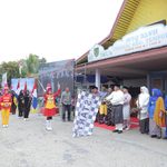 Diawali Joget Mande, Staf Ahli Bupati Inhil Lepas Pawai Ta’aruf dan Buka Stan Bazar MTQ ke-47 Kecamatan Tempuling