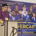 Hadiri Opening Ceremony Konfercab IV PMII Inhil, Bupati Inhil Ajak Mahasiswa Bentuk Karakter Kepemimpinan dan Bersinergi dengan Pemerintah Daerah
