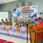 Kampanye B2SA Goes To School di Kemuning, Ketua TP PKK Inhil Hj. Katerina Susanti Ajak Siswa Hidup Sehat dengan Pangan Lokal